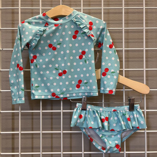 Tucker + Tate Cherry LS Two Pc Swim - 18m