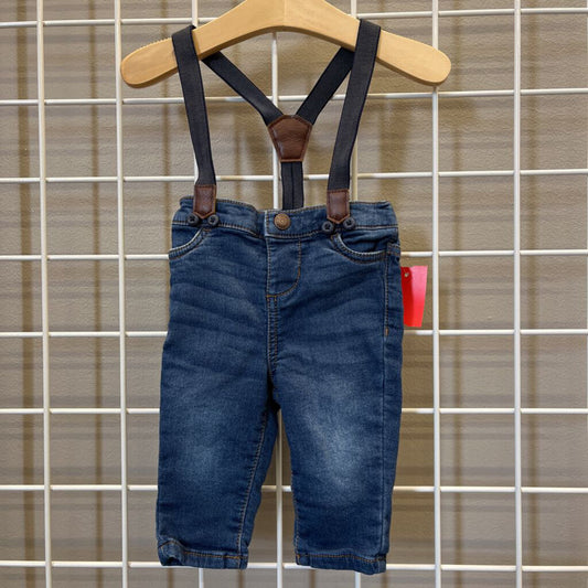 Osh Kosh Suspender Jeans - 6m