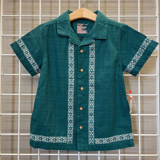 NWT Cat & Jack SS Button Up - 4/5
