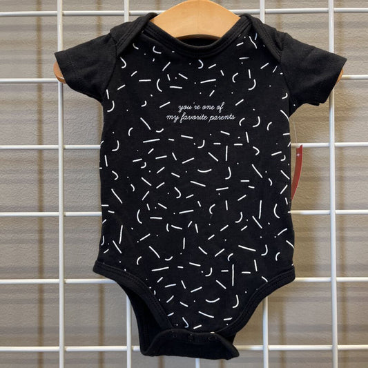 About Face Designs Parents SS Bodysuit - 3/6m