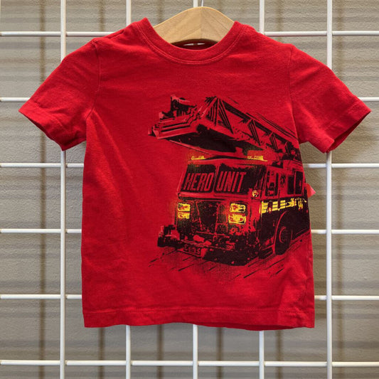 Carter's Fire Truck SS Tee - 12m