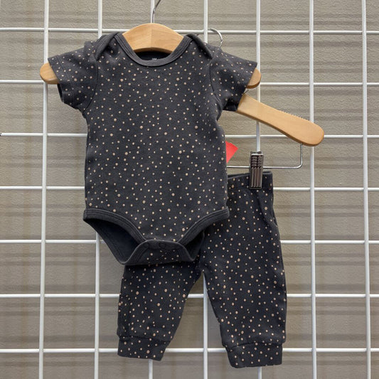 Dot Onesie Two Pc Set - 3m