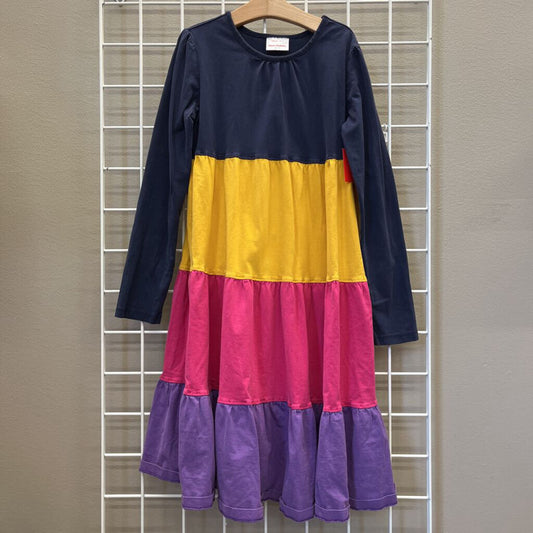 Hanna Andersson Tiered LS Dress - 12