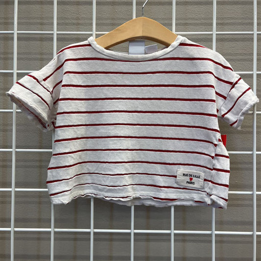 Zara Stripe Crop SS Tee - 2/3