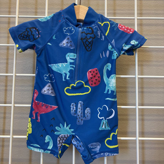 Fred & Flo Dino One Pc Swim (some snags) - 3m