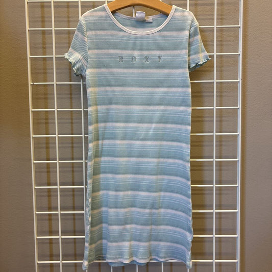 Roxy Stripe Ribbed SS Dress - 10/12
