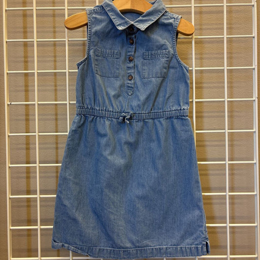 Old Navy Denim Tank Button Up Dress - 5T