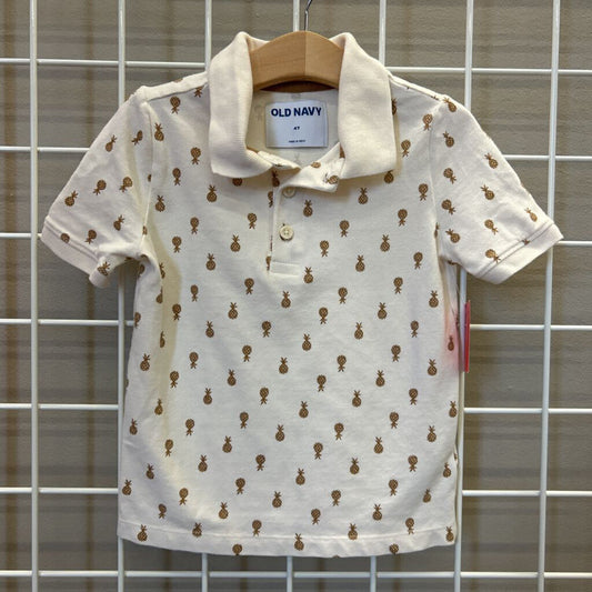 Old Navy Pineapple SS Polo - 4T