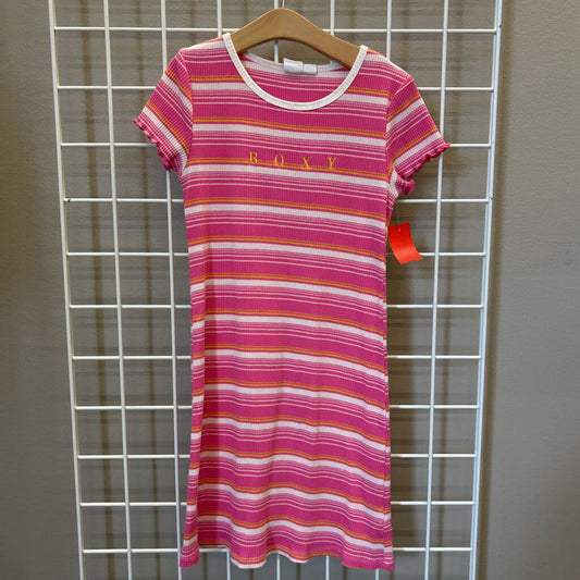 Roxy Ribbed Stripe SS Dress - 10/12