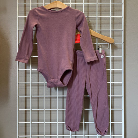 Little Planet Ribbed Two Pc Set - 24m