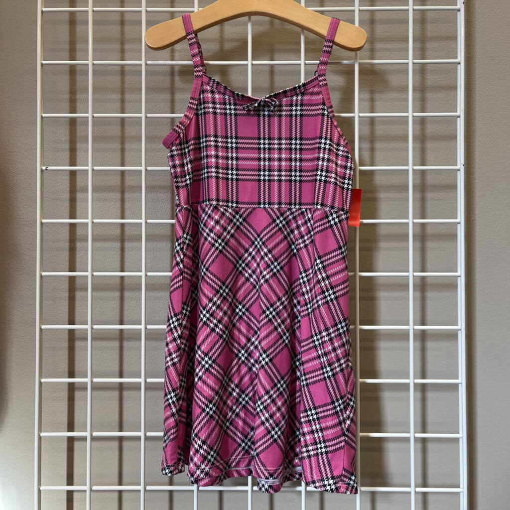 Sweet Butterfly Plaid Tank Dress - 5/6