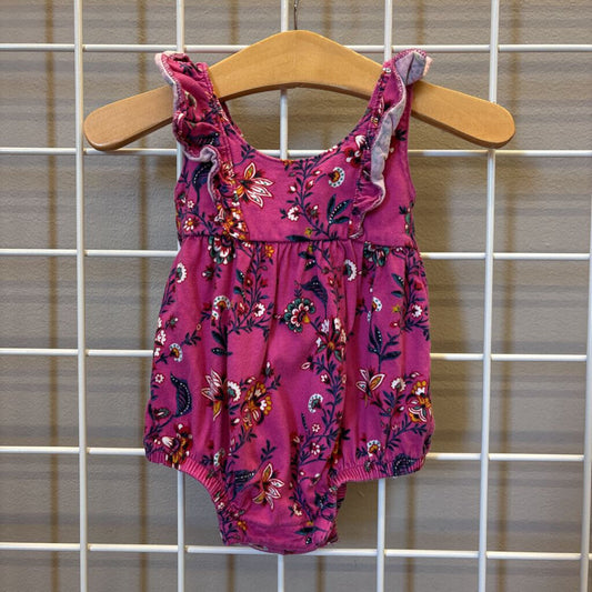 Old Navy Floral Bubble Romper - 0/3m