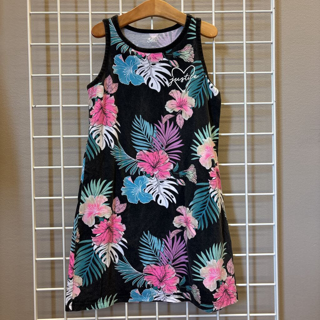 Justice Floral Tank Dress - 10