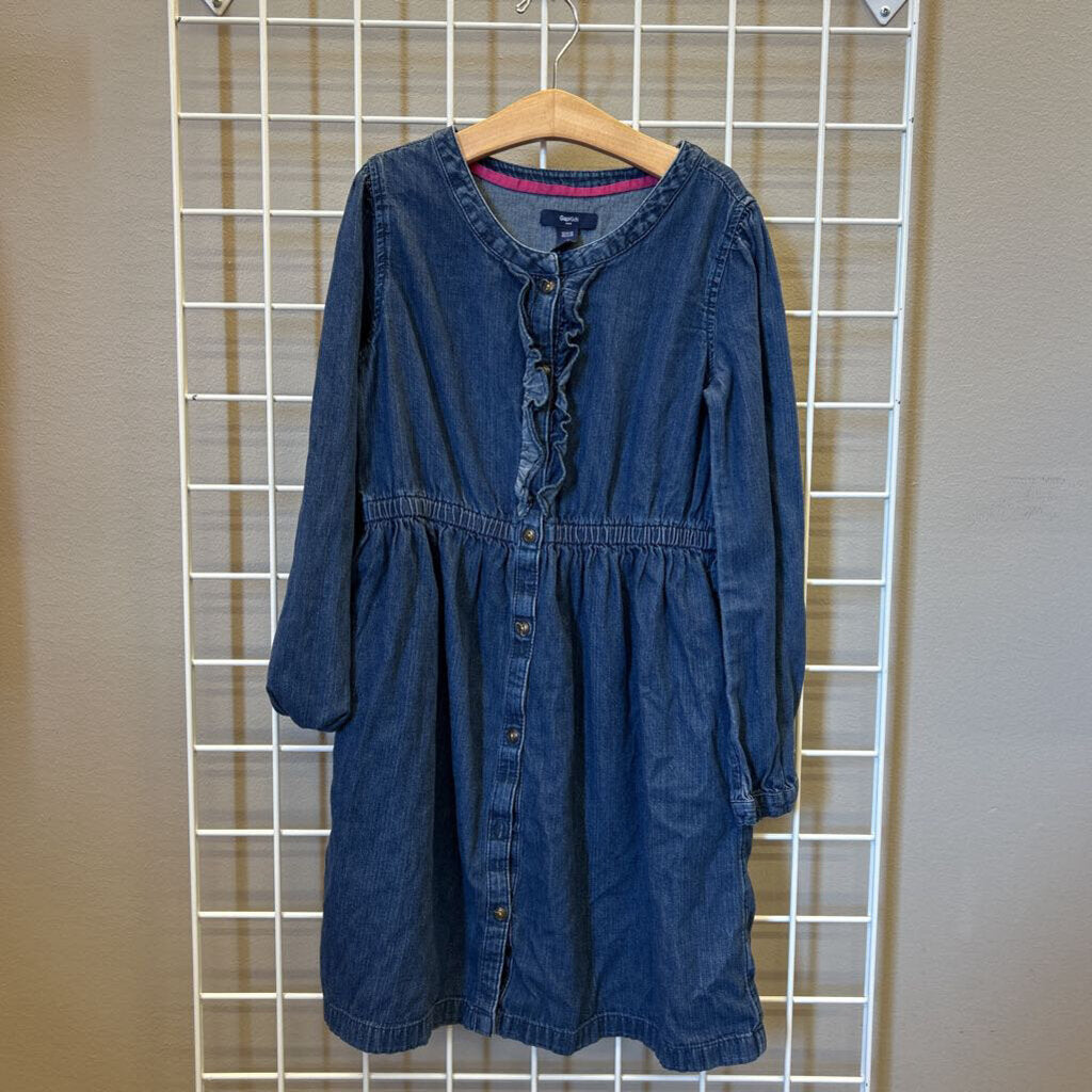 Gap Kids Denim LS Dress - 10/12