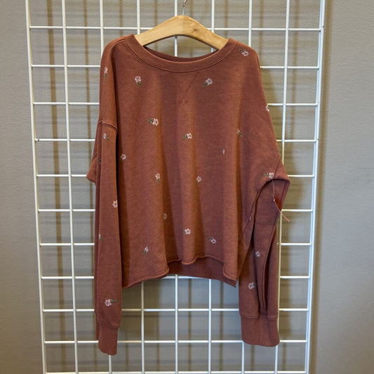 Old Navy Floral Crop Crewneck - 14/16