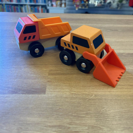 Giggle Scape Set of 2 Wood Construction Vehicles