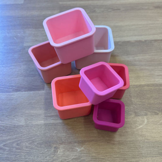 Bella Tunno Pink Silicone Stacking Squares