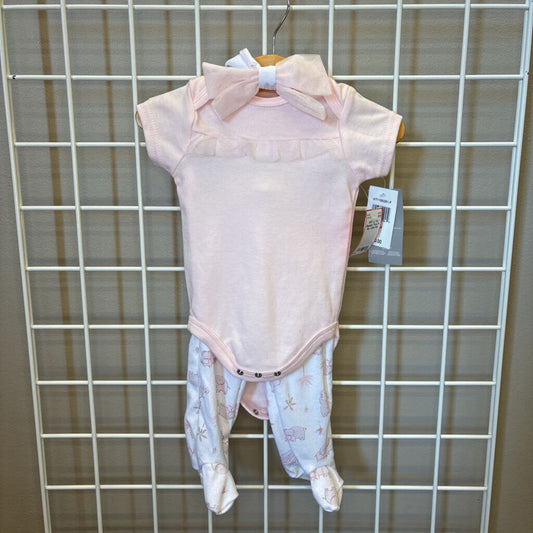 NWT Le Top Elephant Three Pc Set - 6/9m