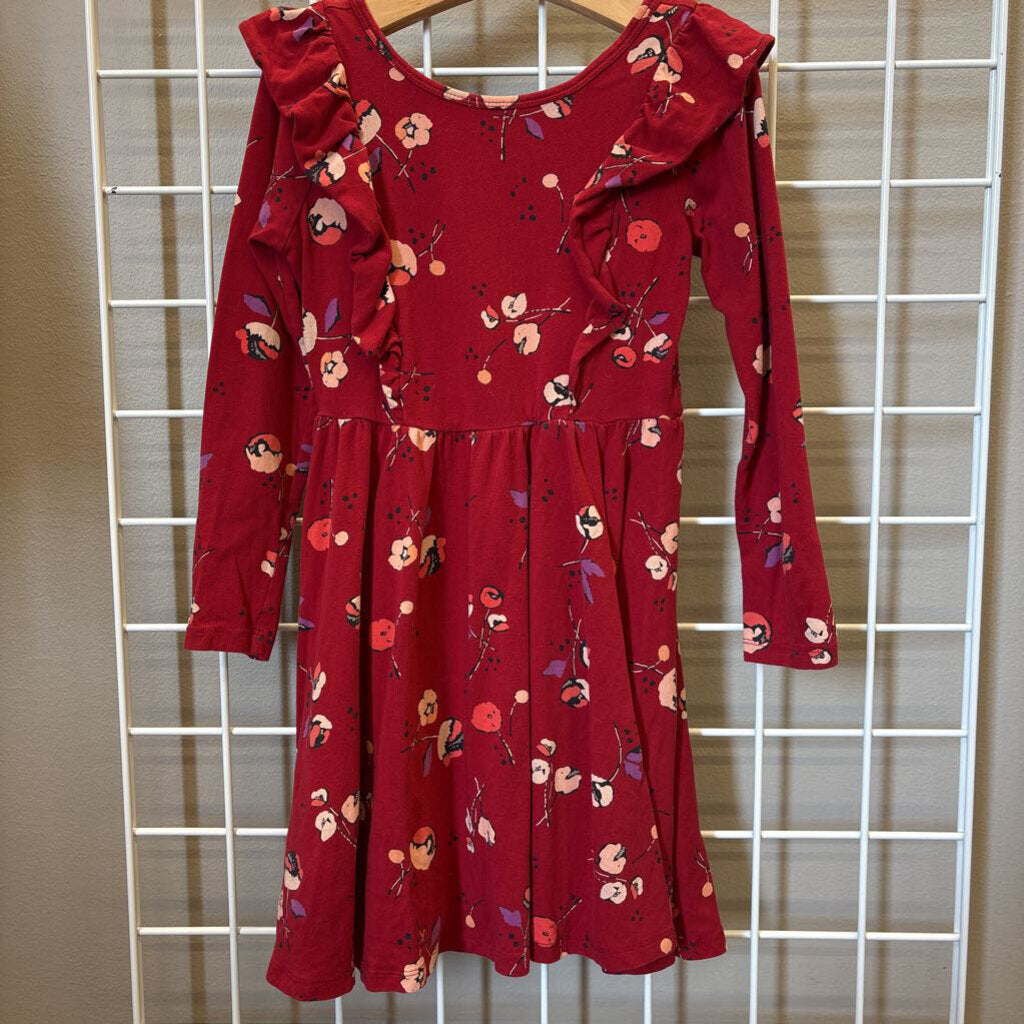 Tea Floral LS Ruffle Dress - 7