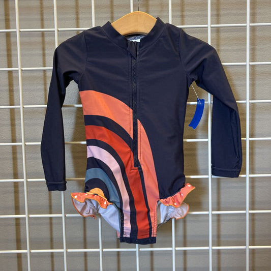 Oopsie Daisy Stripe LS One Pc Swim - 2