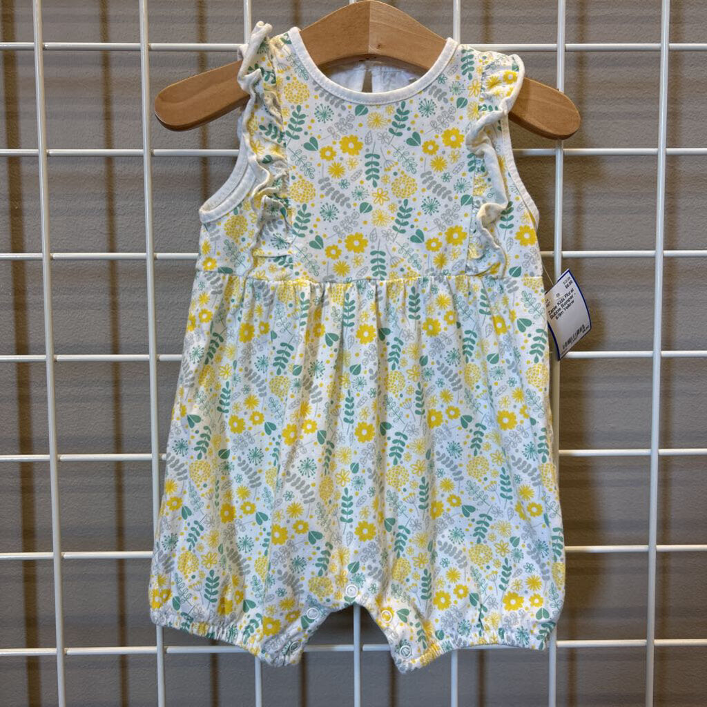 Zanie Kids Floral Bubble Romper - 6/9m