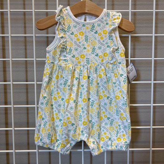 Zanie Kids Floral Bubble Romper - 6/9m