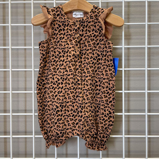 Miles the Label Leopard Bubble Romper - 18m