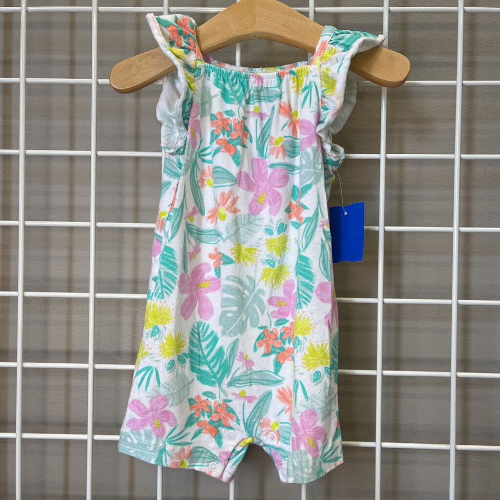 Carter's Floral Tank Romper - 12m