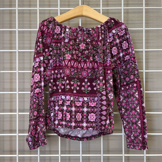 Children's Place Floral LS Peasant Top - 5/6