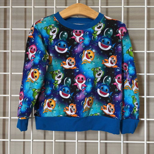 Boo Boo Bamboo Baby Shark Crewneck - 3T