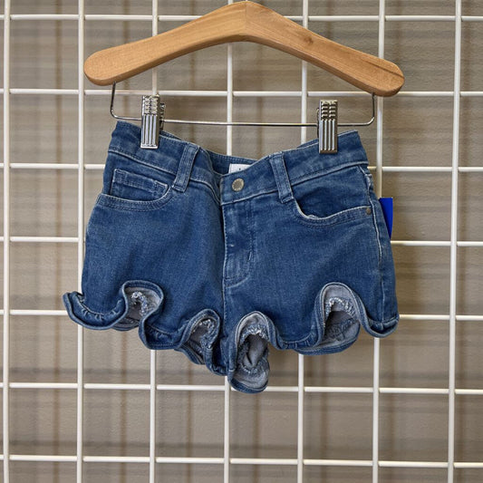 Janie & Jack Ruffle Denim Shorts - 4