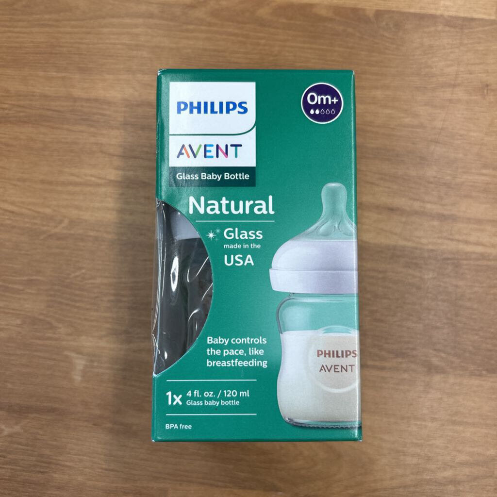 NEW Avent 4oz Glass Bottle