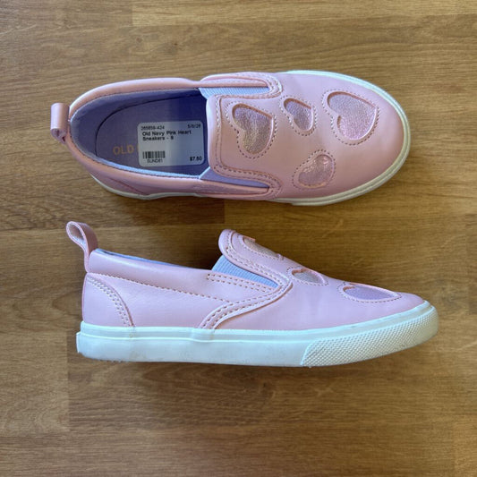Old Navy Pink Heart Sneakers - 9
