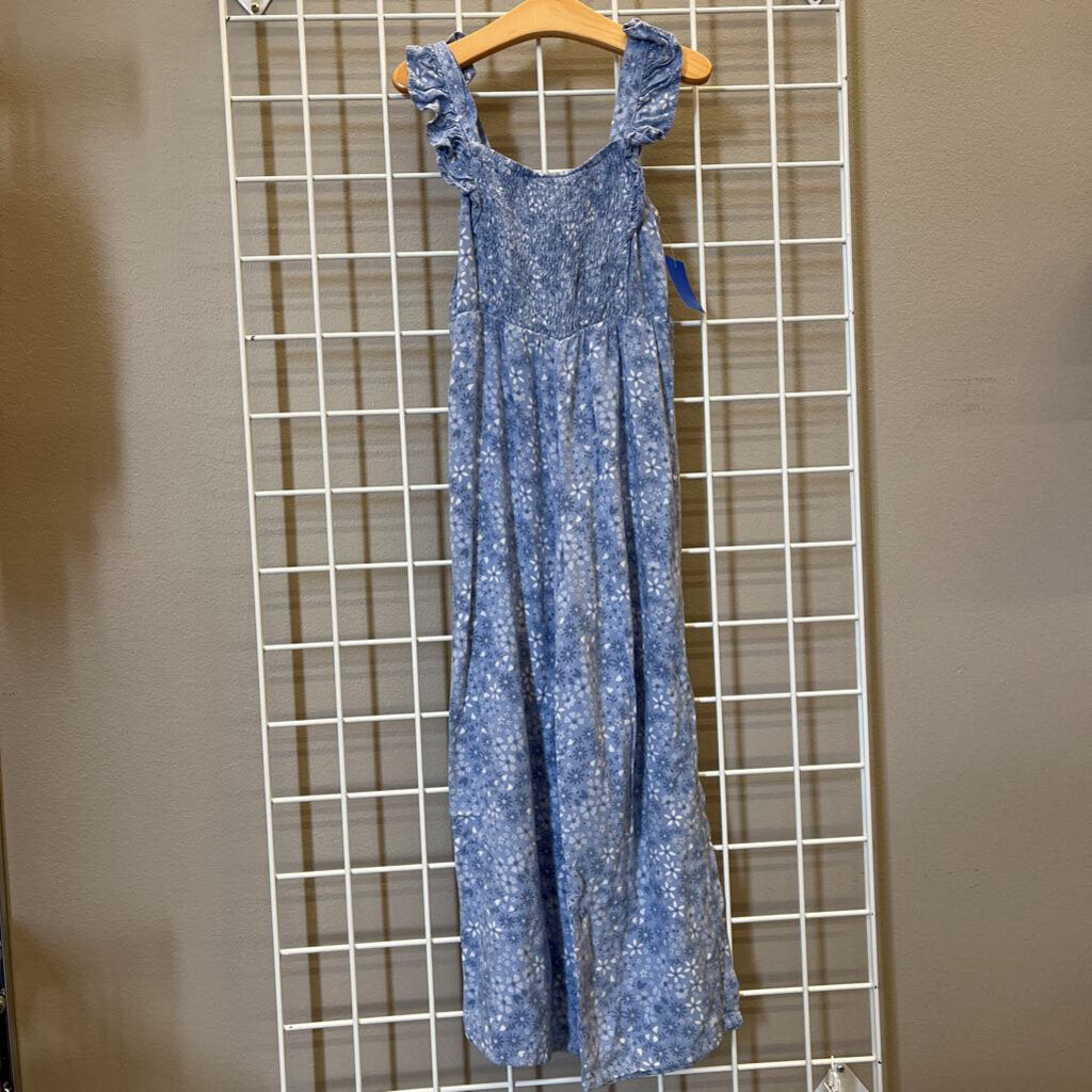 Btween Floral Smocked Tank Romper - 7/8