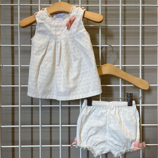Heirlooms Dot SS Dress w/ Bloomers - 3/6m