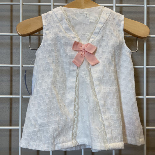 Heirlooms Dot SS Dress w/ Bloomers - 3/6m