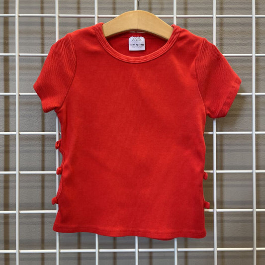 Zara Ribbed SS Baby Tee - 11/12