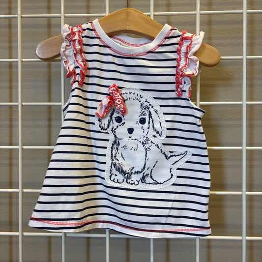 First Impressions Striped Dog Tank - 24m