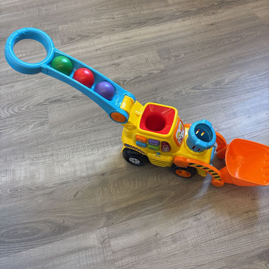 Vtech Push & Pop Bulldozer (3 balls needs new batteries)