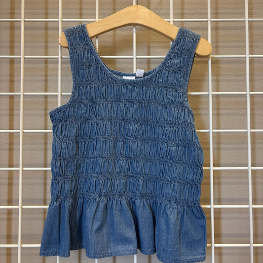Gap Kids Denim Rouched Tank - 10