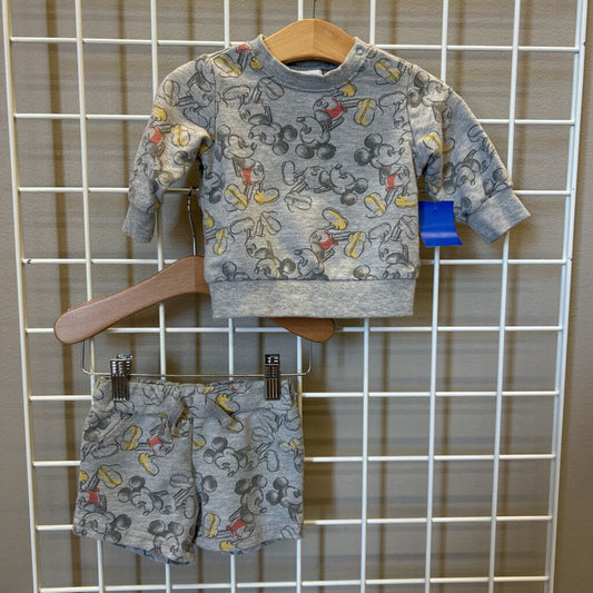 Disney Baby Mickey Two Pc Set - 3/6m