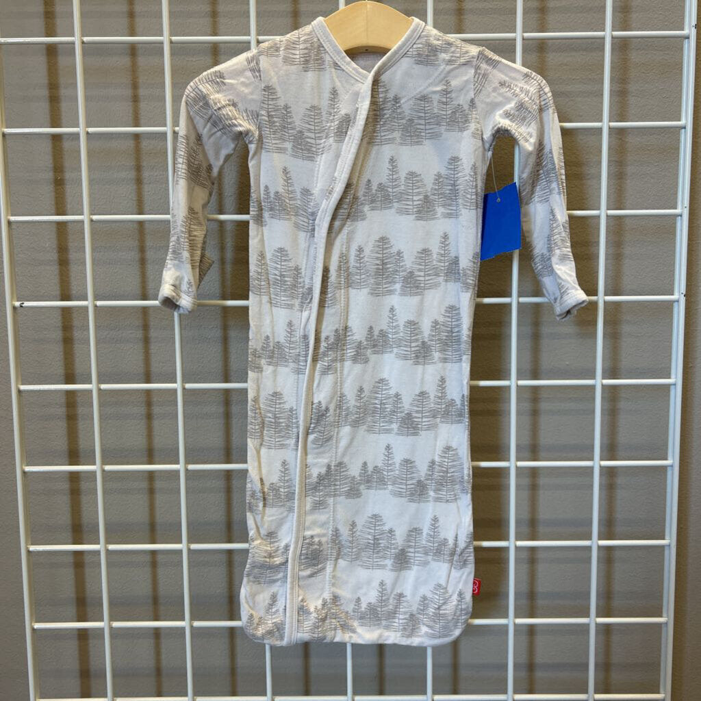 Magnetic Me Modal Tree Sleeping Gown (wash wear) - NB