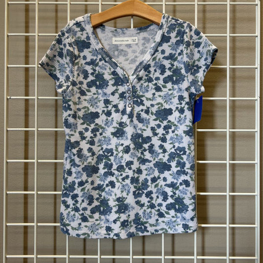 Abercrombie Kids Ribbed Floral SS Top - 13/14