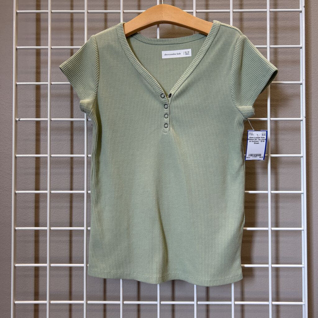 Abercrombie Kids Ribbed SS Top (mark on bottom) - 13/14