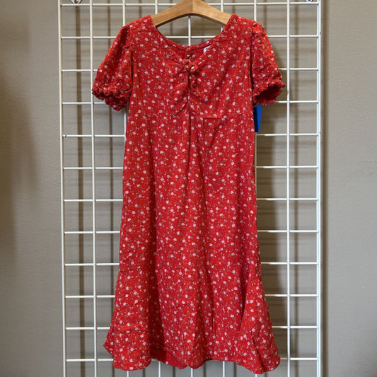 Old Navy Floral SS Open Back Dress - 14/16