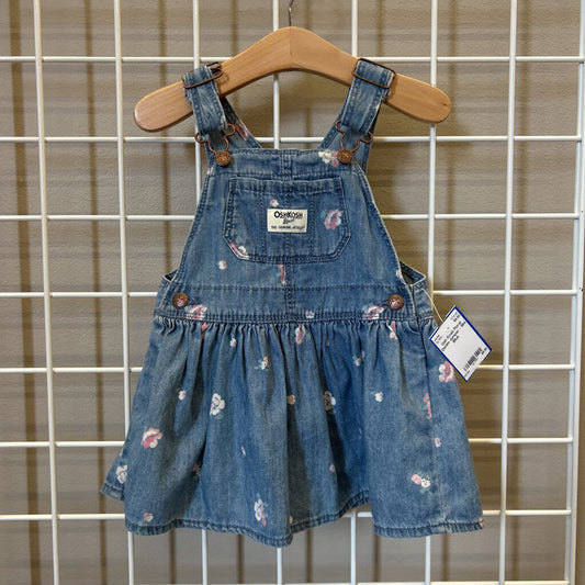 Osh Kosh Floral Denim Jumper - 18m