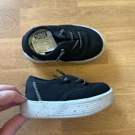 Hey Dude Black/Grey Shoes - 5