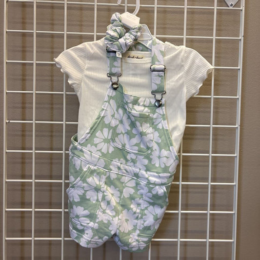 NWT Derek Heart Floral Overall Set - 6
