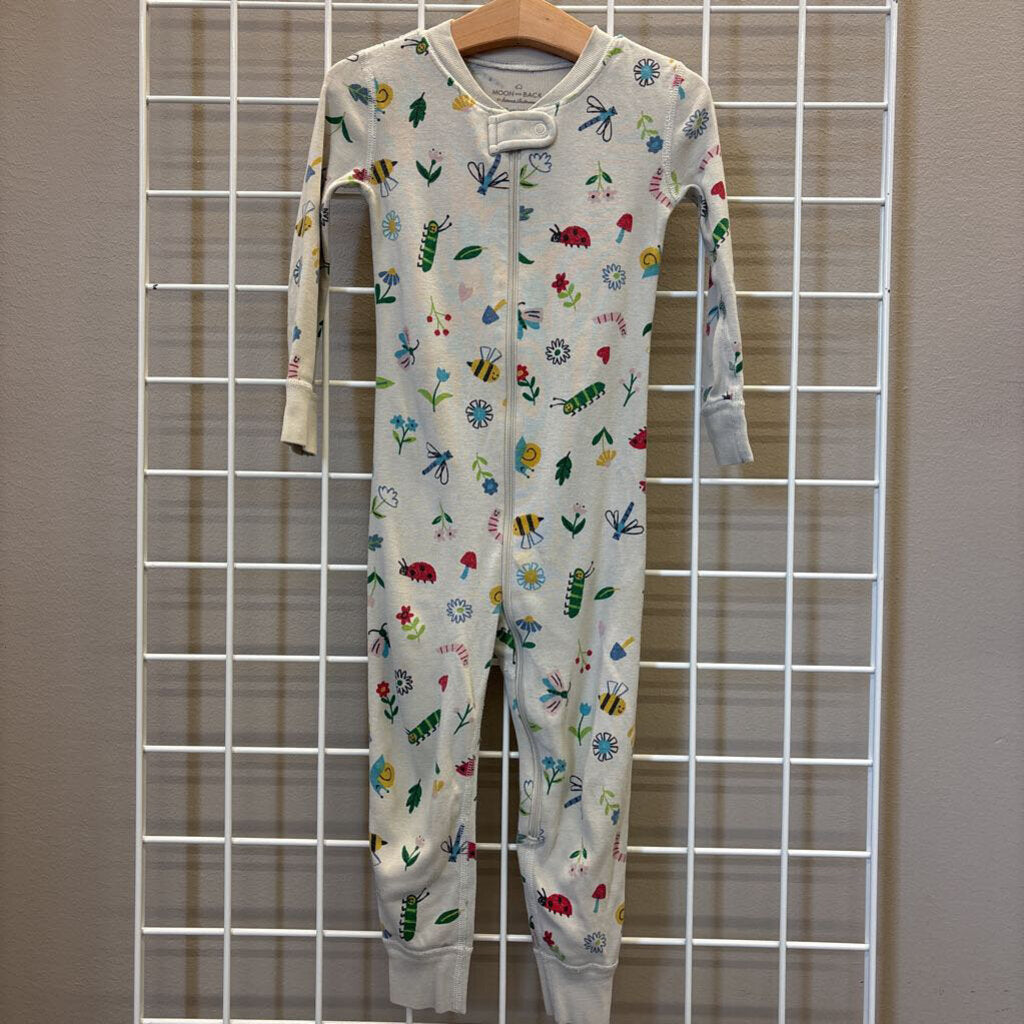 Moon & Back Garden Bugs Zip Sleeper (wash wear) - 3T