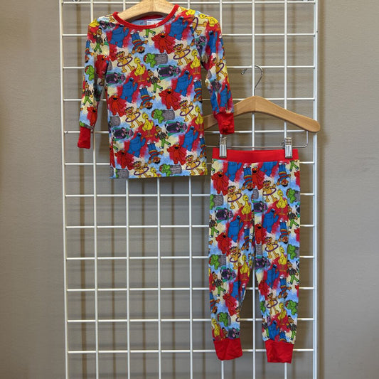 Unbranded Sesame Street Bamboo Pjs - 2T